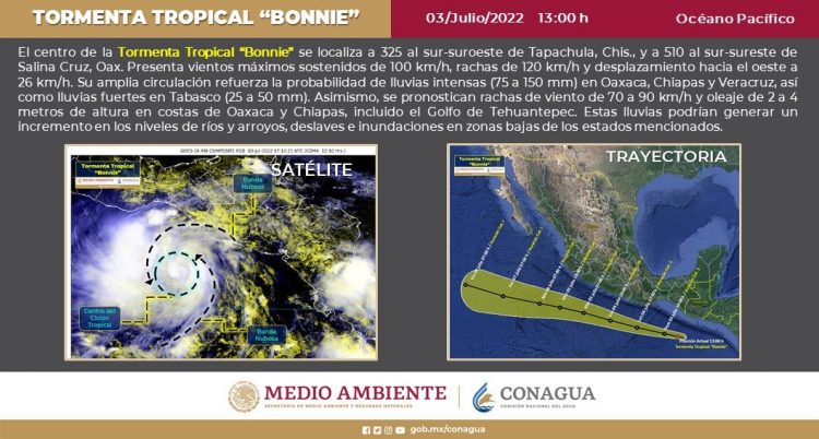 La Tormenta Tropical Bonnie Provocar Intensas Lluvias En El Sur De