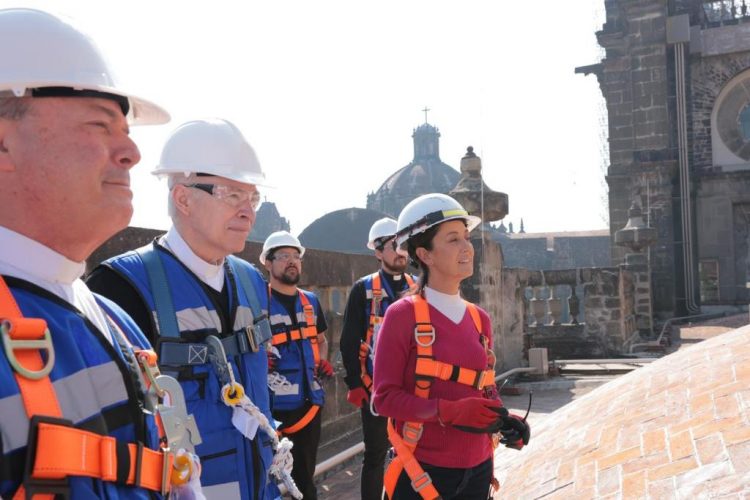 Sheinbaum Supervisa Obras De Restauraci N En La Catedral Metropolitana