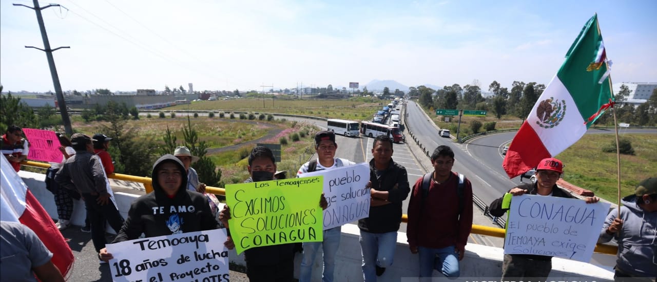 Pobladores De Temoaya Cierran La Autopista Toluca Atlacomulco Y Toluca