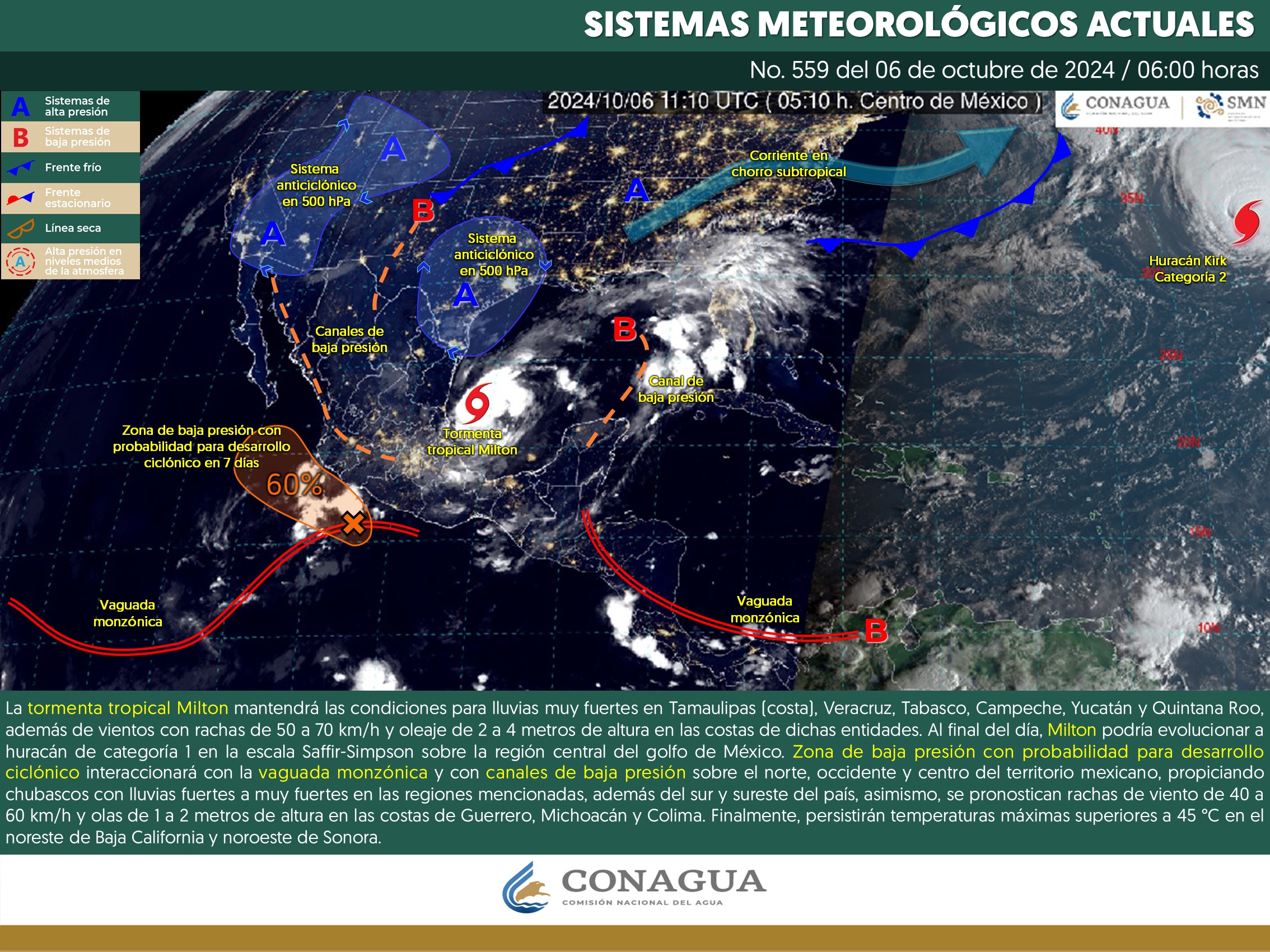 No Guardes El Paraguas Smn Prev Lluvias Fuertes Enfoque Noticias