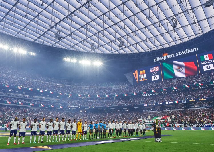 during the game United States vs Mexico, corresponding to the 2021 CONCACAF Gold Cup Grand Final, at Allegiant Stadium, on August 1, 2021.

<br><br>

durante el partido Estados Unidos vs Mexico, correspondiente a la Gran Final de la Copa Oro de la CONCACAF 2021,, en el Estadio Allegiant, el 01 de Agosto de 2021.