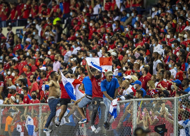 Fans o Aficion during the game Panama vs Mexico, corresponding to CONCACAF World Cup Qualifying road to the FIFA World Cup Qatar 2022, at Rommel Fernandez Stadium, on September 8, 2021.



Fans o Aficion durante el partido Panama vs Mexico, correspondiente a la Clasificacion Mundial de la CONCACAF camino a la Copa Mundial de la FIFA Qatar 2022, en el Estadio Rommel Fernandez, el 08 de septiembre de 2021.