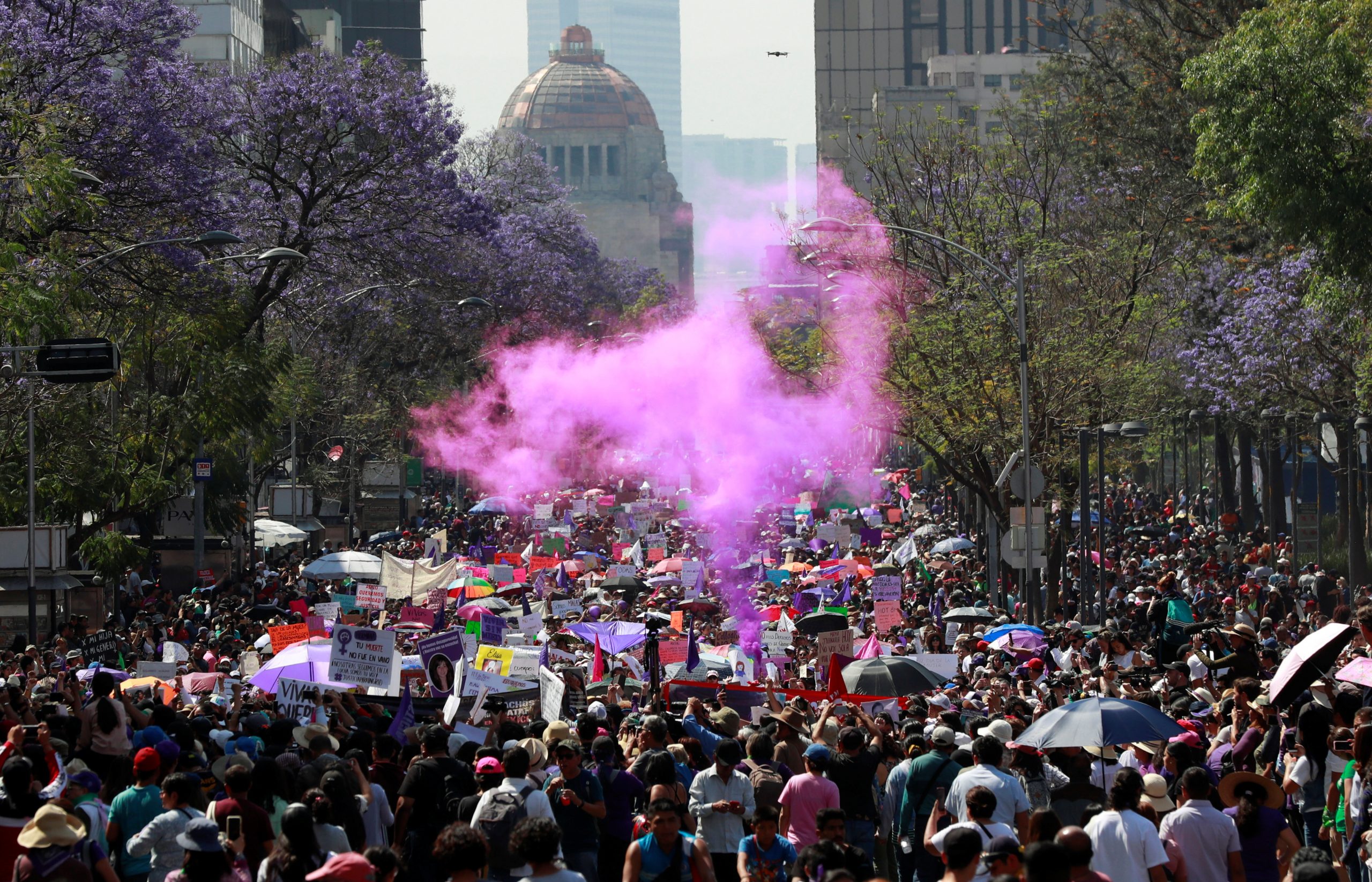 Saldo blanco tras marcha feminista en la CDMX Batres Enfoque Noticias
