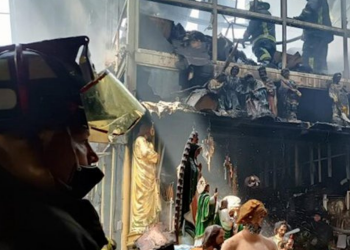 Incendio registrado en el mercado de Sonora se debió a un corto circuito: Sheinbaum