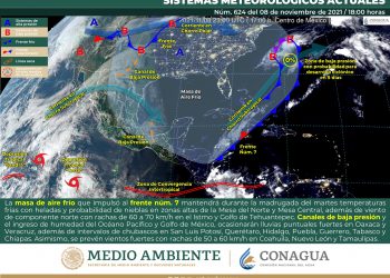 Se prevén temperaturas matutinas heladas sobre el norte, centro y oriente de México