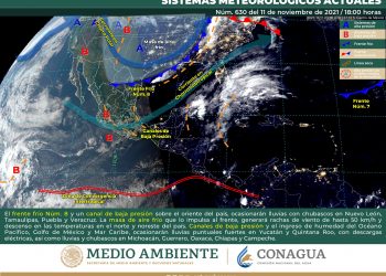 Una masa de aire frío provocará descenso de temperaturas en el norte, noreste y centro de México