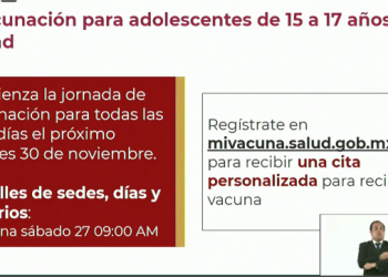 La CDMX en semáforo verde; próxima semana inicia vacunación a jóvenes de 15 a 17