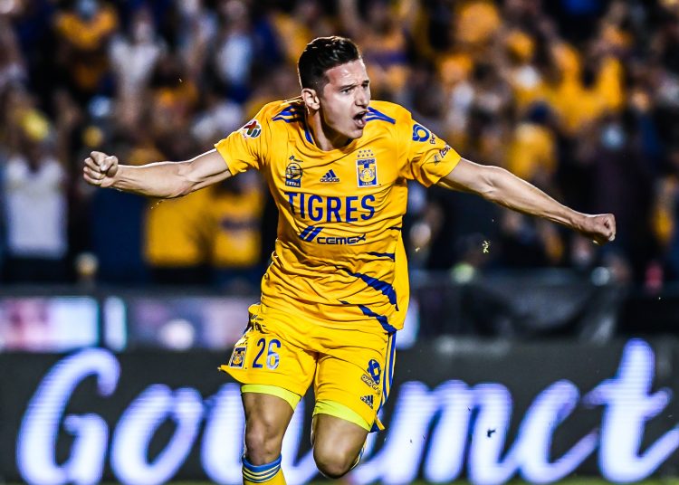during the game Tigres UANL vs Leon, corresponding to the Semifinals first leg match of the Torneo Apertura Grita Mexico A21 of the Liga BBVA MX, at Universitario Stadium, on December 01, 2021.

<br><br>

durante el partido Tigres UANL vs Leon, correspondiente al partido de Ida de Semifinales del Torneo Apertura Grita Mexico A21 de la Liga BBVA MX, en el Estadio Universitario, el 01 de Diciembre de 2021.