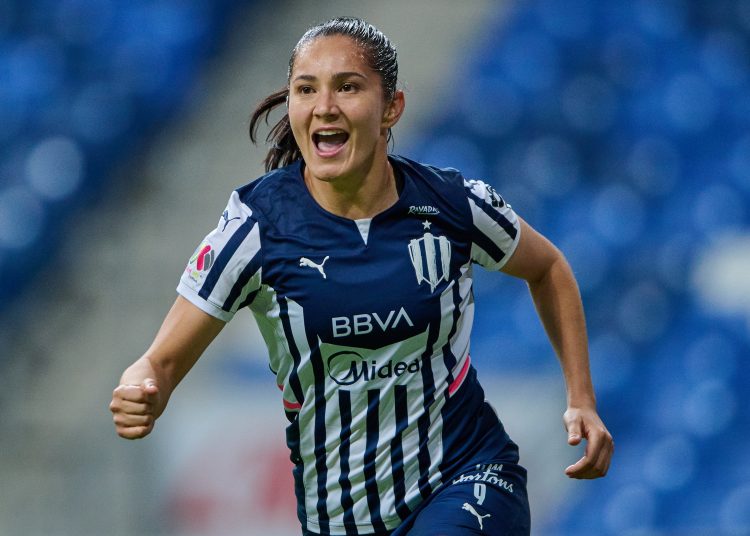Monica Monsivais celebrates her goal 1-1 of Monterrey  during the game Monterrey vs Tijuana, corresponding to Quarterfinal second leg round match of Torneo Apertura Grita Mexico A21 of the Liga BBVA MX Femenil, at BBVA Bancomer Stadium, on December 06, 2021.



Monica Monsivais celebra su gol 1-1 de Monterrey durante el partido Monterrey vs Tijuana, correspondiente al partido de vuelta de Cuartos de Final del Torneo Apertura Grita Mexico A21 de la Liga BBVA MX Femenil, en el Estadio BBVA Bancomer, el 06 de diciembre de 2021.
