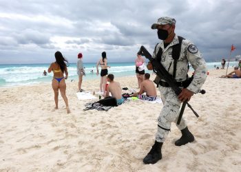 GN vigila seguridad de caribe mexicano