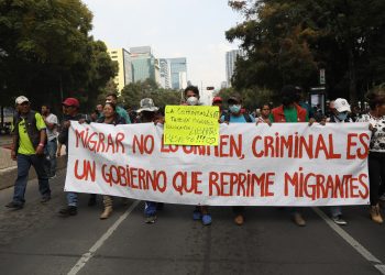 Caravana marcha en Ciudad de México por el Día del Migrante