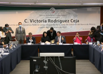 Comparece ante comisiones del Senado Victoria Rodríguez, aspirante a integrar de la junta de Gobierno de BANXICO