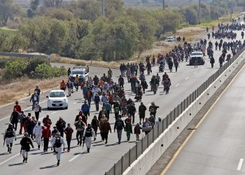 La caravana migrante emprende su último tramo hacia la CDMX