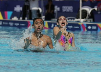 Dueto mixto de natación artística gana plata panamericana juvenil
