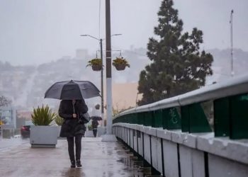 El frente frío 15 ocasionará chubascos en BC