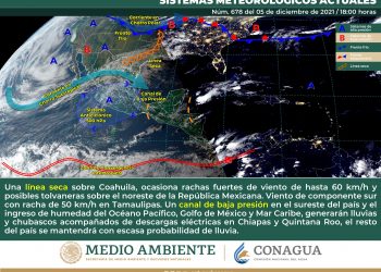 Se prevén bajas temperaturas en Coahuila y NL