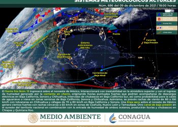El frente frío 13 provocará lluvias en el noreste del país