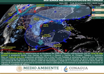 Se prevén bajas temperaturas en la mayor parte del país