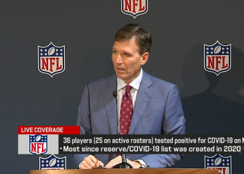 La NFL en alerta por 37 casos de covid, el mayor número en un día de este año
