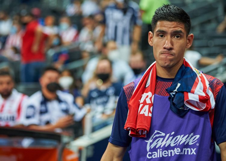 Uriel Antuna of Guadalajara during the game Monterrey vs Guadalajara, corresponding to sixth round of the Torneo Apertura Grita Mexico A21 of the Liga BBVA MX, at BBVA Bancomer Stadium, on August 21, 2021.



Uriel Antuna de Guadalajara durante el partido Monterrey vs Guadalajara, Correspondiente a la Jornada 06 del Torneo Apertura Grita Mexico A21 de la Liga BBVA MX, en el Estadio BBVA Bancomer, el 21 de Agosto de 2021.