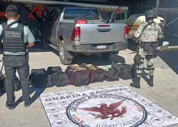 Guardia Nacional decomisa cargamento de aparente cocaína en Morelos