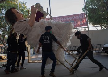 Instalan monumental Niño Dios en la alcaldía Iztapalapa
