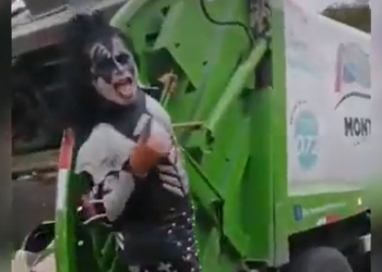 Gene Simmons de Kiss comparte video de trabajador de limpieza regiomontano