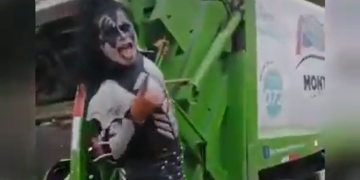 Gene Simmons de Kiss comparte video de trabajador de limpieza regiomontano