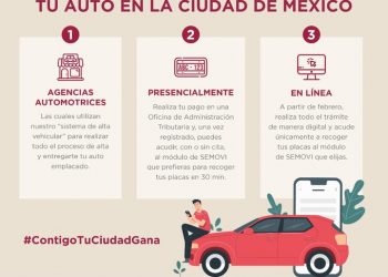 El trámite de reemplacamiento vía Internet en la CDMX no tiene costo: Fernández