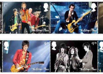 Reino Unido emite sellos postales en homenaje a The Rolling Stones