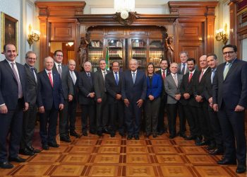 López Obrador se reúne con Carlos Salazar, a días que concluya su gestión al frente del CCE