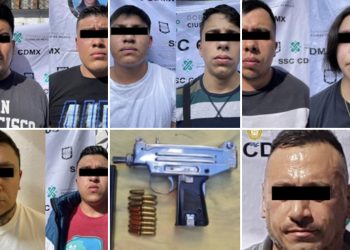 En posesión de una subametralladora y droga , detiene a nueve personas en la alcaldía Cuauhtémoc: SSC