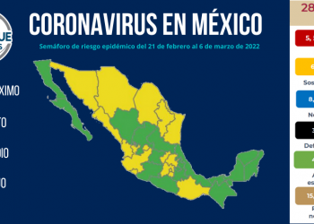 La Secretaría de Salud reportó 2 mil 524 contagios de COVID-19 en el país