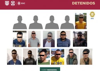 Detienen en la CDMX a 16 personas, entre ellas cuatro menores de edad y una mujer