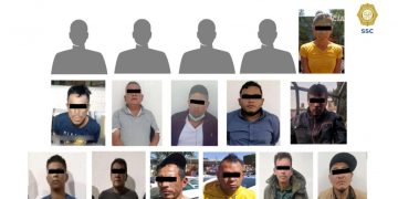 Detienen en la CDMX a 16 personas, entre ellas cuatro menores de edad y una mujer