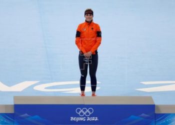 Irene Schoute, oro en salida en masa, tricampeona olímpica en Pekín