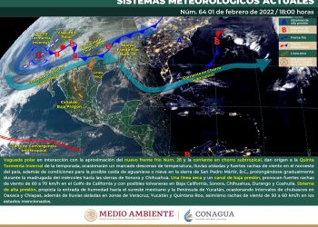 La quinta tormenta invernal generará vientos fríos y lluvia en Sonora, Chihuahua, Coahuila, Durango y Sinaloa