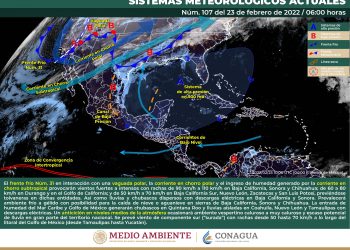 El frente frío 31provocará lluvias en BC y Sonora