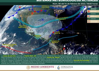 Se mantendrá el ambiente frío a muy frío y heladas matutinas sobre entidades de la Mesa del Norte y la Mesa Central