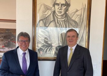 Ricardo Monreal se reunió con el canciller Marcelo Ebrard para preparar agenda de ratificaciones de nuevos embajadores