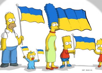 Los Simpson muestran su apoyo a Ucrania