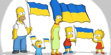 Los Simpson muestran su apoyo a Ucrania