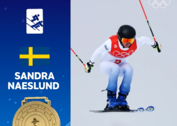 La sueca Naeslud gana la medalla de oro en esquí cross