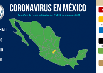 La Secretaría de Salud reporta 5 mil 910 nuevos contagios y 244 muertes por COVID-19