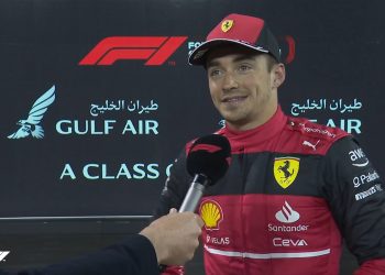 Leclerc de Ferrari se lleva la pole en Baréin. Checo Pérez saldrá en cuarto