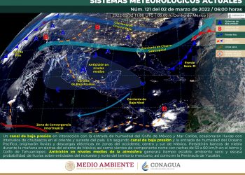 SMN prevé lluvias aisladas en el occidente, centro y sur de México