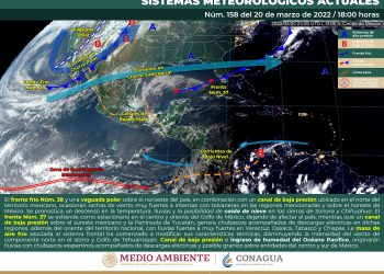 El frente frío 38 provocará rachas de viento y lluvia en el noreste y norte del país