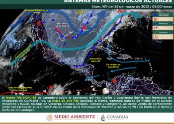 El frente fío 38 ocasionará lluvias en el sur del país