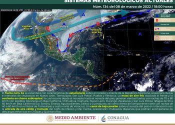 SMN prevé lluvias en SLP, Hidalgo, Puebla, Veracruz y Chiapas