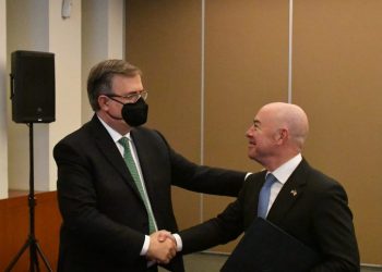 Marcelo Ebrard recibe a Mayorkas en visita sobre migración y fronteras